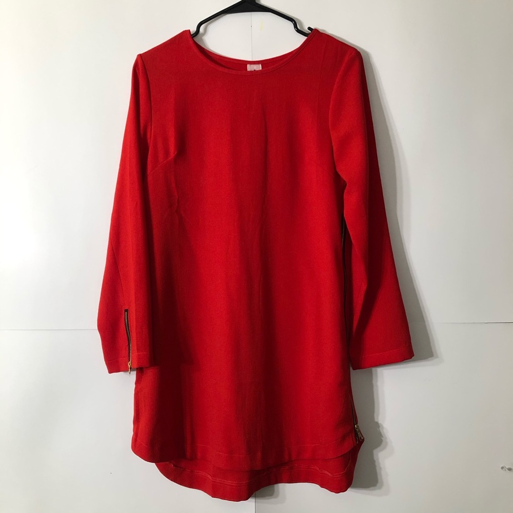3/$20 Long Sleeve short red dressy dress